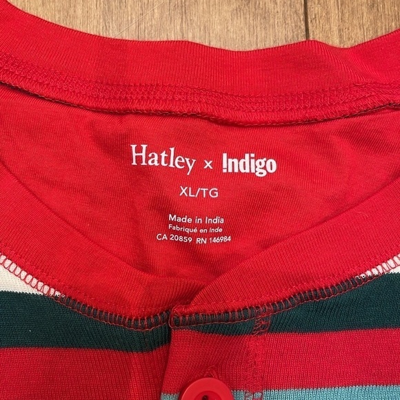 HATLEY X INDIGO ADULT UNISEX UNION SUIT HOLIDAY WINTER STRIPE SIZE XL - Picture 5 of 9